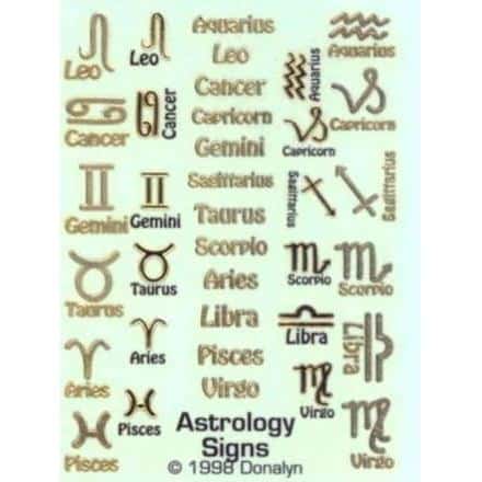 Donalyn Water Decals – Astrology signs