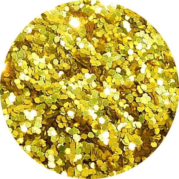 Perfect Nails Yellow Solvent Stable Glitter 0.015Hex