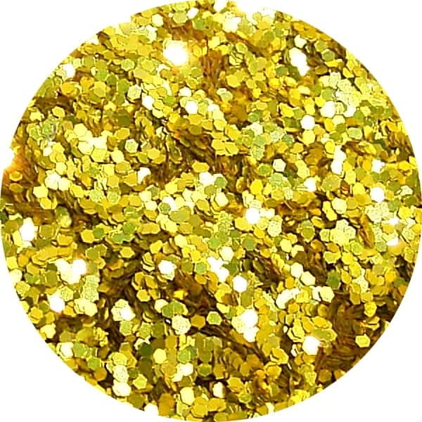 JGL03 - Perfect Nails Yellow Solvent Stable Glitter 0.015Hex