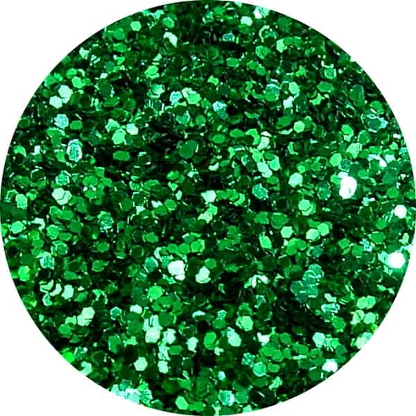JGL04 - Perfect Nails Green Solvent Stable Glitter 0.015Hex