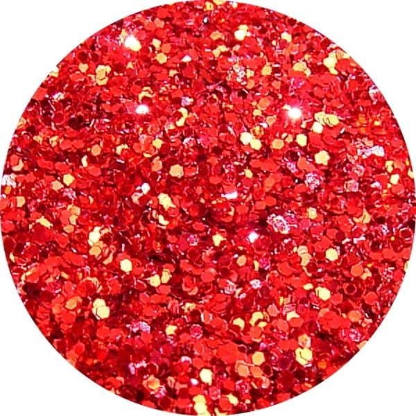 Perfect Nails Warm Red Solvent Stable Glitter 0.015Hex