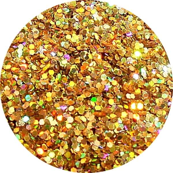 JGL82 - Perfect Nails Holo Gold Solvent Stable Glitter 0.015Hex