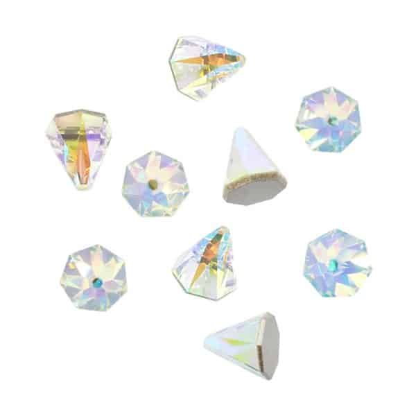 Swarovski Round Spike Crystal AB – Specialty
