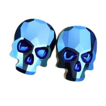 Swarovski Skull – Metallic Blue – Specialty