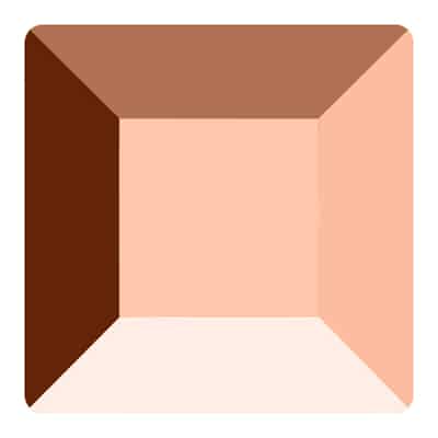 Swarovski Square – Rose Gold- Specialty