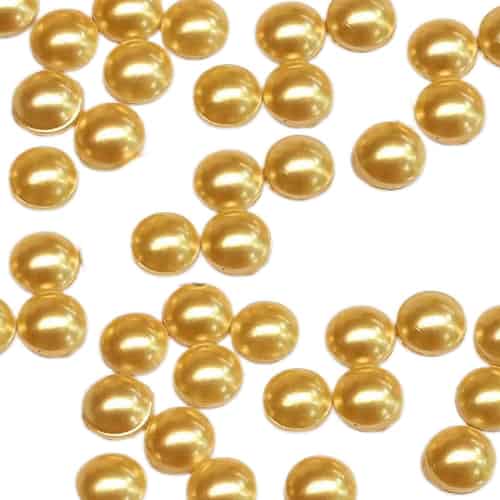 Swarovski Gold Pearl – Flat Back