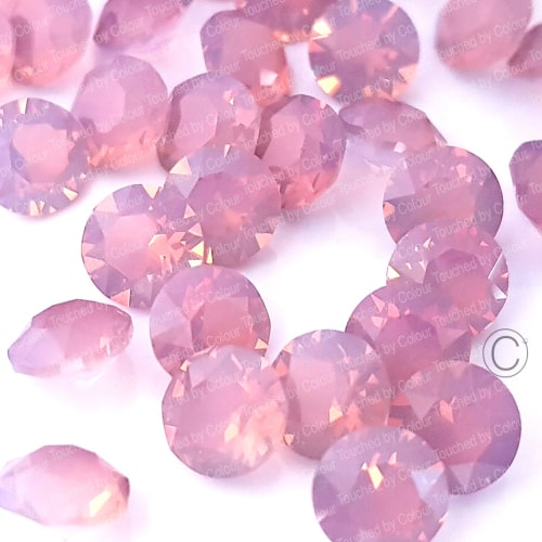 Swarovski White Opal Antique Pink – Unfoiled Chaton SS29
