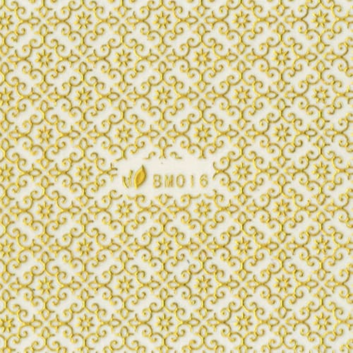 Nail Decal – Gold Pattern #16