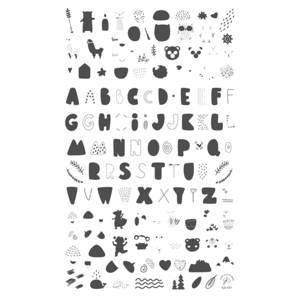 Alphabet – Bubble Letter Forest CjS-231